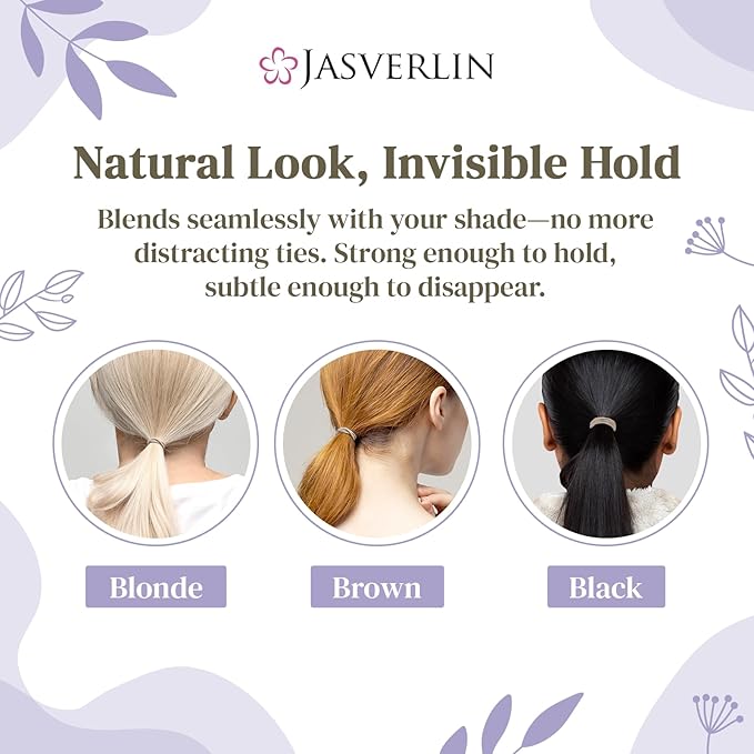 80pcs Blonde Hair Ties, Small Elastic Hairties for Women Toddler Girls Damage-free Gentle Ponytail Holders Non Breakage Elastics Rubber Bands No Crease 2mm (Nude Beige)