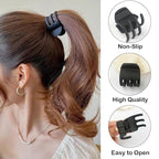 18 Pcs Small Hair Clips Set, Various Styles Butterfly & Flower Claw Clips for Thick & Thin Hair, Neutral