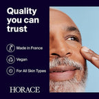 HORACE Vitamin C + Glycolic Acid Face Serum for Men – Brightening Facial Treatment for Dull Skin, Radiance Boost, and Even Complexion – Skincare for All Skin Types – Unscented, 30ml