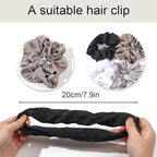 Hair Scrunchies for Women - Hair Ties No Damage Both for Thick Hair or Thin Hair Curl Hair No Crease Scrunchies Ponytail Holder No Hurt Your Hair