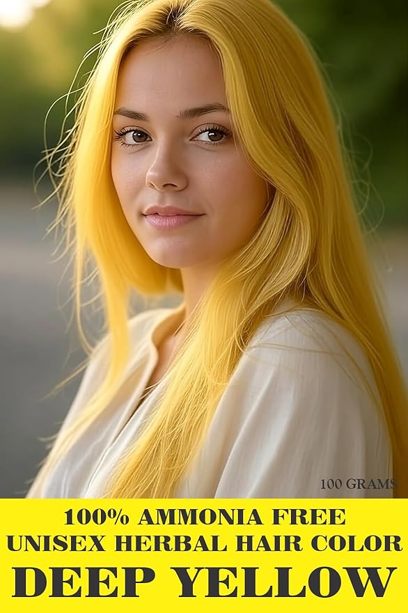 FUEL THE ARMY® 80% Natural Hair Dye 100 Grams (Deep Yellow)