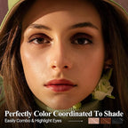 Brown Eyeshadow Stick Makeup Set 3PCS, Neutral Shimmer And Matte Cream Eye Shadow Palette, Metallic Bronze Smoky Eyeliner Brightener Crayon Kit, Ideal Gift for Women -Cocoa Island Matte