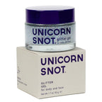 UNICORN SNOT Holographic Face Glitter & Body Glitter Gel | Holiday Glitter Makeup: Stocking Stuffers & Christmas Gift | Hair Glitter, Vegan & Cruelty Free, 1.7 oz Silver Glitter (Disco)