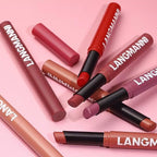 Matte Lipstick For Women Girls 24Hr Wear Waterproof Long Lasting Hypoallergenic Lipsticks - Lightweight Non-Drying, Fade-Resistant Formula 12 Trendy Colors for Daily Use Vegan & Cruelty-Free 08 (08)