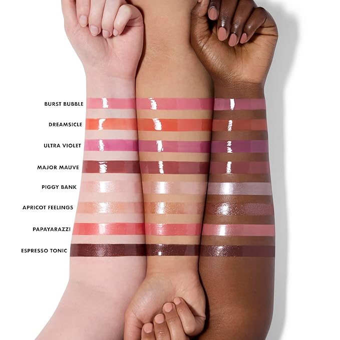 e.l.f. Glow Reviver Plumping Lip Oil, Tinted Lip Plumper For A High-Shine, Plump Finish, Infused With Jojoba Oil, Vegan & Cruelty-Free, Ultraviolet