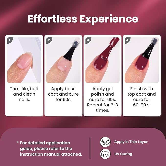 beetles Gel Polish Purple Gel Nail Polish Set - Muse Of Midnight Winter Deep Dark Light Purple Glitter Cat Eye UV Led Needed Soak Off DIY Salon Home Nail Art Gifts for Women