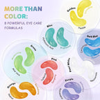 Under Eye Patches Variety Pack (8 Pairs), Stocking Stuffers for Women, Eye Masks for Dark Circles Puffy Eyes With 8 Colors (1 Pairs/Color), Vegan Skin Care Gifts for Teen Girls