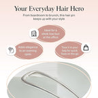 Kitsch Metal French Hair Pin for Women - Elegant Hair Accessories, Ideal for Buns & French Twist, Designed for a Secure, Comfortable Fit | Ideal Gifts for Women - Silver