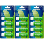 Vaseline Lip Therapy Aloe Fresh 12-Pack – Moisturizing Lip Balm for Very Dry Lips, 0.16 Oz Ea
