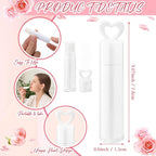 100 Pcs Lip Balm Bulk Heart Shape Lip Balm Jasmine Scented Beeswax Lip Balm Moisturizing Lip Balm Add Your Own Labels for Teacher Baby Shower Coworkers Friend Gift