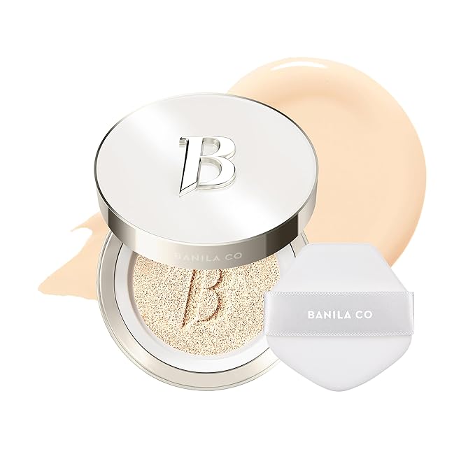 BANILA CO Covericious Ultimate Cover Cushion | Up to 100HR Long-Wear Foundation | 20 Shades for All Skin Tones | Matte & Lightweight Finish | Korean Cushion Foundation (14g / 0.49 oz), 17W FAIR