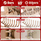 TOCESS 8 Pack Big Hair Claw Clips for Women Large Claw Clip for Thin Thick Curly Hair 90's Strong Hold 4.33 Inch Nonslip Matte Jumbo Hair Clips (8 Pcs)