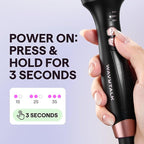 Wavytalk Thermal Brush, 1.5 Inch Blowout Express Ionic Thermal Round Brush Creates Blowout Look in 10 Minutes Makes Hair Shinier & Smoother, Dual Voltage (Lavender Purple)