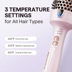 Wavytalk Thermal Brush, Blowout Express 1.7 Inch Blowout Brush, Negative Ion Technology for Creating Smooth Relax Blowouts, Give The Hair Body and Shine, Millennial Pink