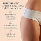 Skinuva® Next Generation Scar Cream - Stretch Mark Cream Made with Growth Factors, Hyaluronic Acid & Vitamin C for Intense Stretch Mark Removal (2.5 oz)