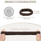 10 Pcs No Damage Hair Ties Thick Hair Elastic Rubber Bands Hair Accessories Scrunchies Seamless for Women