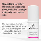 Vibriance Complexion Sticks - Foundation for Mature Skin - Sheer, Buildable Coverage Face Makeup Foundation for Older Women - 3-in-1 Base, Contour, Concealer - Dark