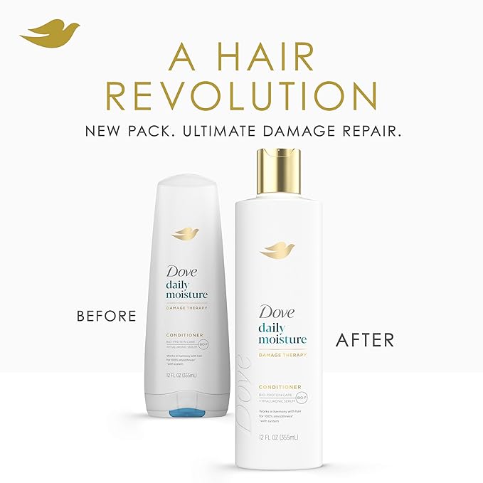 Dove Nutritive Solutions Moisturizing Conditioner 4 Count for Dry Hair Daily Moisture Deep Conditioner Detangles and Nourishes Dry Hair 12 oz