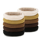 10 Pcs No Damage Hair Ties Thick Hair Elastic Rubber Bands Hair Accessories Scrunchies Seamless for Women