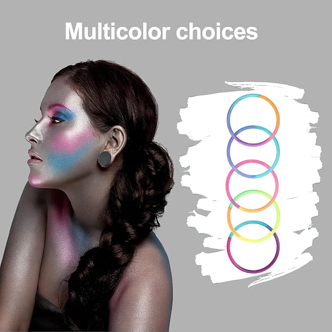 120 Pcs No Damage Elastics Hair Ties, Assorted Hair Bands Perfect for Medium to Thick Hair, Multicolor Pony tails Holders for Men, Women, Girls and Boys (4mm)