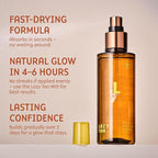 Face Tan Mist - Self Tanning Mist, Waterproof, Effortless and Natural Looking, Gradual Sun Kissed Glow, Suitable for Face and Body, Hydrating Moisturiser with Vitamin C and Vitamin E