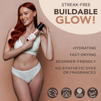 Self Tanner Mousse - USA Made with Natural & Organic Ingredients, Self Tanning Mousse for Fake Tan, Sunless Tanner for Pale Skin, Clear & Non Toxic Tanning Foam for Streak Free Finish, No Orange Color