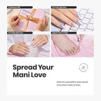 Beetles Pearl Nail Polish Set 7Pcs, Nude Pink Frosty Blue Beige Quick-drying Nail Polish Kit, with 2 IN 1 Base & Top Coat and Cuticle Serum 20ml All-in-One Care Nails Gift Sets