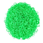 3200 Pcs Elastic Rubber Bands Small Hair Ties Hair Rubber Mini Hair Bands Hair Elastics Tiny Soft Holder Ponytails for Girls (Green)