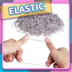 Teenitor Hair Elastics,Rubber Bands for Hair, Elastics for Hair,Elastic Hair Bands,300pcs,Gray