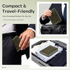 FAMILIFE Manicure Set, Professional Manicure Kit Nail Clippers Set 11 in 1 Stainless Steel Nail Pedicure Tools Kit Grooming Tool with Portable Green Leather Travel Case Luxury Gifts for Women and Men