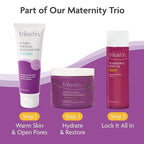 TriLASTIN Belly Oil (3.4oz) | Vitamin-Infused Stretch Mark Oil | Body Serum for Scars, Stretch Marks, and Moisturizing | Paraben-Free and Hypoallergenic