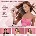 StyleVibe 6-in-1 Air Styler, Hair Dryer & Blow Dryer Brush with Auto-Wrap Curl L/R, Fast Drying, Smooth Blowouts, Root-Lift Volume, No Heat Damage Frizz-Free Thermal Brush, Gifts for Women