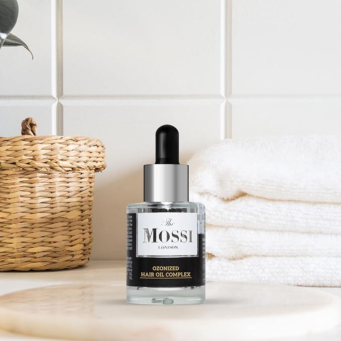 The Mossi London Ozonized Scalp Oil, Hair growth Complex, Hair oil for Dry Scalp, Hair Growth oil For Man, Woman, Scalp Treatment For Hair Growth, All Hair Types (1.01 fl Oz. - 30 ml)