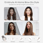 Blow Dryer Brush, Hair Dryer Brush in One, 600W Oval Hot Air Volumizer & Straightener, Anti-Frizz Blowout Styling Brush, Dual Voltage 110–240V Travel (2 Inch) Pink