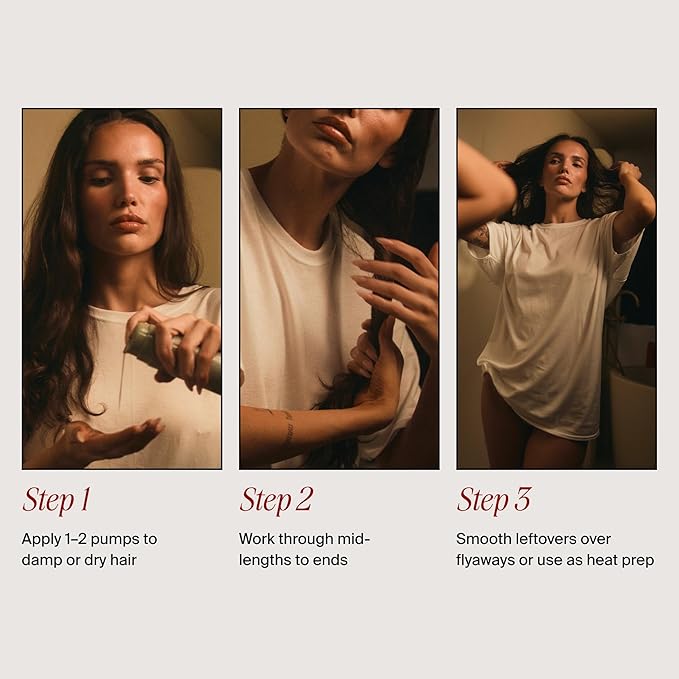 Hair Elixir Serum - Smooth Frizz-Free Hair Instantly - 40ml Heat Protectant - Daily Styling & Overnight Treatment - Lightweight Formula with Hibiscus & Meadowfoam Extracts