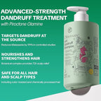Anti Dandruff Shampoo - Scalp Deep Cleansing, Excess Sebum Care, Natural Ingredients - For Women & Men, Soothes Itchy, Dry Scalp, 16.8 fl.oz