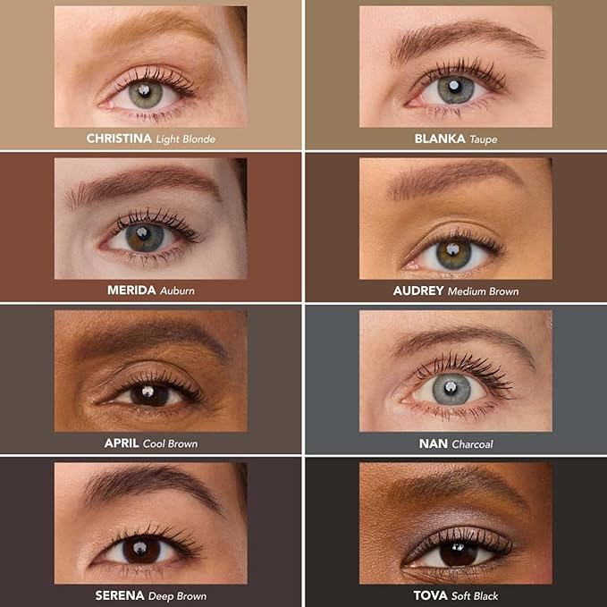 Thrive Causemetics Infinity Waterproof Eyebrow Pencil, Retractable Brow Pencil with Hyaluronic Acid & Shea Butter, Dual Ended Eyebrow Brush Spoolie, Fine Tip, Vegan & Cruelty Free, Tova (Soft Black)