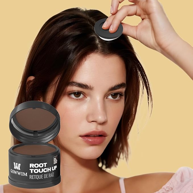 Hairline Powder (Light Cafe) - Hair Root Dye, Hair Color Shadow, Thin Hair Touch-Up Powder, 4g