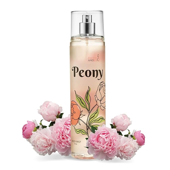 Peony Elegance Fine Fragrance Body Mist Spray: A Scented Peony Floral Sophistication, 8 oz Spray Bottle, Ideal for Gifting Stocking Stuffer