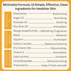 RaGaNaturals Natural Mango Shea Butter Lotion - Tropical Lotion with Vitamin E, B5, Argan & Avocado Oil - Refreshing, Hydrating & Nourishing Moisturizer - Vegan, Cruelty-Free & Paraben Free - 8 Oz