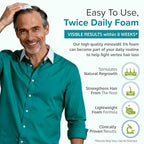 Minoxidil for Men Foam 5% - Unscented 6 Month Supply - Helps Restore Vertex Hair Loss & Thinning - 5% Minoxidil Foam For Men - Extra Strength Supports Hair Regrowth