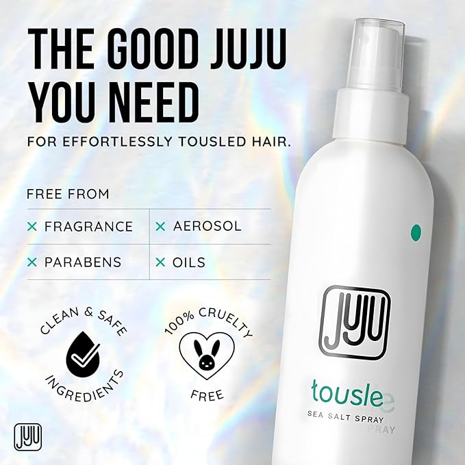 Tousle Sea Salt Spray Men & Women 8 Fl Oz Founded in California (New Clean Formula) - Natural Sea Salt Spray Hair, Hair Texturizer for Women, Fragrance-Free Texture Sprays, Surfer Texturizer for Men