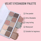 Erinde 10 Colors Eyeshadow Palette Makeup - Matte Shimmer Glitter Eye Shadow, Ultra-Blendable, High Pigmented, Naturing-Looking, Neutral Nude Eyeshadow Pallet with Professional Brush,21