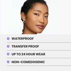 Wonderskin Hyper Bond All-Day Stay Serum Foundation – Waterproof, Transfer-Proof, 24HR Longwear Face Makeup with Niacinamide & Hyaluronic Acid – Lightweight, Natural Finish (Afterglow)