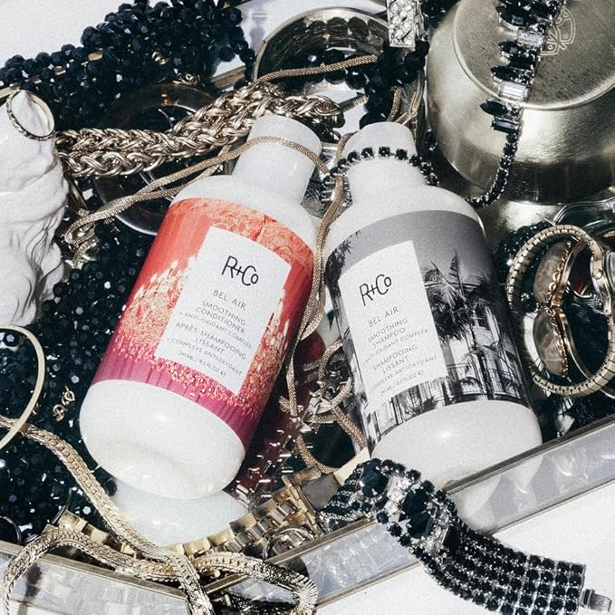 R+Co Bel Air Smoothing Shampoo and Conditioner Set (8.5 Oz) | Body + Shine + Smoothing for All Hair Types | Vegan + Cruelty-Free |