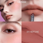 ORBITA LIP AND CHEEK BLURRING POT | Lip & Cheek Tint with Soft Velvety Mud Texture, Blur Matte Finish Lipstick, Featherlight, Multi-Use Makeup, Buildable Color, Long-Wearing (011 Neptune)