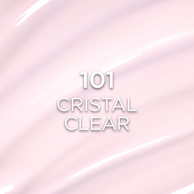 L'Oreal Paris Plump Ambition Hyaluron Lip Oil, 24 HR Lip Gloss with Hyaluronic Acid, Volumizing Formula with Glass-Like Shine, Cristal Clear 101, 0.16 Fl Oz