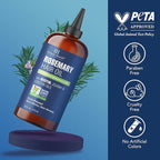 Botanic Hearth Rosemary Oil for Hair Growth | Strengthening Biotin, Jojoba, Castor Hair Growth Oil for frizzy hair | Dry, Damaged Scalp Treatment | Color Safe | All Hair Types | 16 Fl Oz