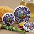 Badger Sleep Balm, Organic Essential Oil Aromatherapy Natural Sleep Balm for Adults & Kids, Relaxing & Calming Lavender & Bergamot Natural Sleep Support, .75 oz Tin, 2-Pack