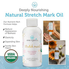 Era Organics Organic Stretch Mark Oil for Pregnancy - Extra Moisturizing Belly Oil for Pregnancy - Pregnancy Oil to Prevent Stretch Marks - Pregnancy Must Haves